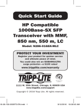 Tripp Lite N286-01GSX-MLC Quick start guide