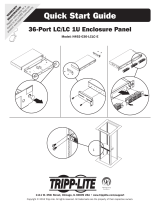 Tripp Lite N492-036-LCLC-E 1U Enclosure Panel Quick start guide