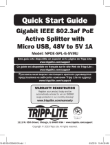Tripp Lite NPOE-SPL-G-5VMU Quick start guide