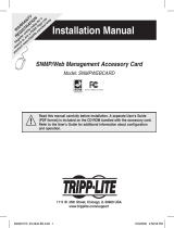 Tripp Lite SNMPWEBCARD Quick start guide