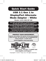 Tripp Lite USB 3.1 Gen 1 to DisplayPort Alternate Mode Adapter Quick start guide