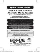 Tripp Lite USB 3.1 Gen 1 to VGA Alternate Mode Adapter Quick start guide