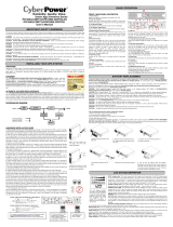 CyberPower PR1000LCDRT2U User manual