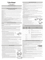 CyberPower CP825LCD User manual