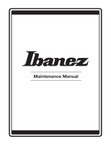 Ibanez Maintenance Manual Owner's manual