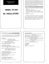Elenco GF800/555 Owner's manual