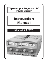 Elenco XP-770 Owner's manual