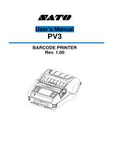 SATO PV3 User manual