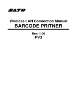 SATO PV3 Wireless LAN Connection Manual