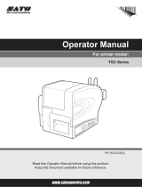 SATO TG3 Series User manual