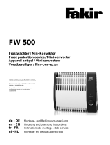Fakir HF/FW 500 Owner's manual