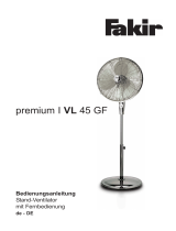 Fakir premium VL 45 GF Owner's manual