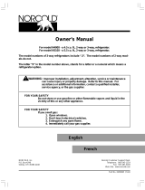 Norcold N410/ N412 Owner's manual