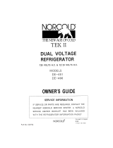 Norcold DE490 Owner's manual