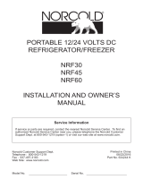 Norcold NRF-30 Owner's manual