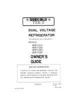 Norcold MRFT630C/MRFT640C Owner's manual