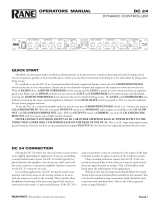 Rane DC 24 User manual