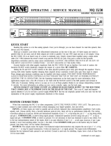 Rane MQ 30 User manual