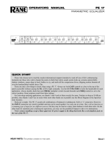 Rane PE 17 User manual