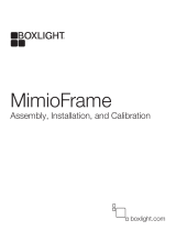BOXLIGHT MimioFrame Touch Board Kit Quick start guide