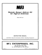 MFJ 83 User manual