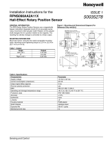Honeywell 50035278RPNS090AA2A11X Hall-Effect Rotary Position Sensor, Issue 1 Installation guide