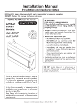 MONESSEN Artisan Vent Free Gas Fireplace Installation guide