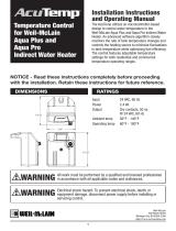 Weil-McLain Aqua Plus Series 2 Operating instructions