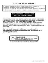 Bradford White RE112T6-1NAL-264 User manual