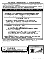 Bradford White LG2PDV75H803N User manual