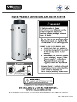 Bradford White  EF-120T-500-3N User manual