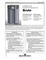 Bradford White  BNTV-1200 User manual