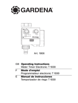 Gardena Water Timer Electronic T 1030 User manual