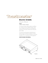 Toastmaster TMGE24 Owner's manual