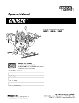Lincoln Electric Cruiser Operating instructions