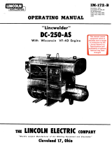 Lincoln Electric DC-250 Operating instructions