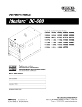 Lincoln Electric Idealarc DC-600 User manual