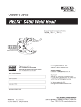 Lincoln Electric Helix C450 Weld Head Operating instructions
