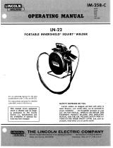 Lincoln Electric LN-22 Operating instructions