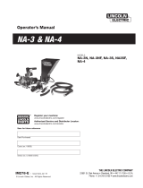 Lincoln Electric NA-3NF Operating instructions