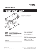 Lincoln Electric Power Wave C300 Operating instructions