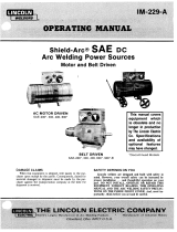 Lincoln Electric SAE-400 Operating instructions
