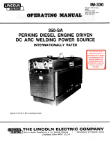 Lincoln Electric SA-350 Operating instructions