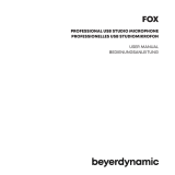 Beyerdynamic CREATOR PRO Owner's manual