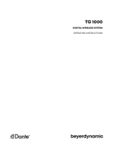 Beyerdynamic TG 1000 Beltpack Transmitter User manual