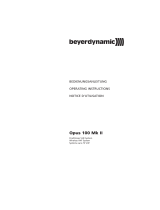 Beyerdynamic TS 100 Mk II, 174,100 MHz User manual