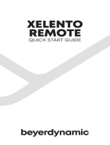 Beyerdynamic Xelento remote User guide