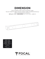 Focal Soundbar Dimension User manual