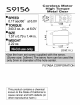 Futaba S9156 User manual