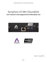 Apogee Symphony I/O Mk II SoundGrid User manual